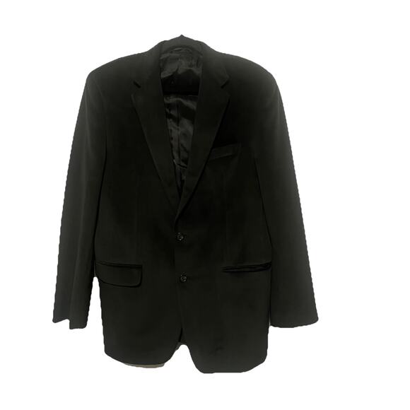 Ralph by Ralph Lauren Velvet Sport Blazer Mens 41 Long Black Dillards Old Money